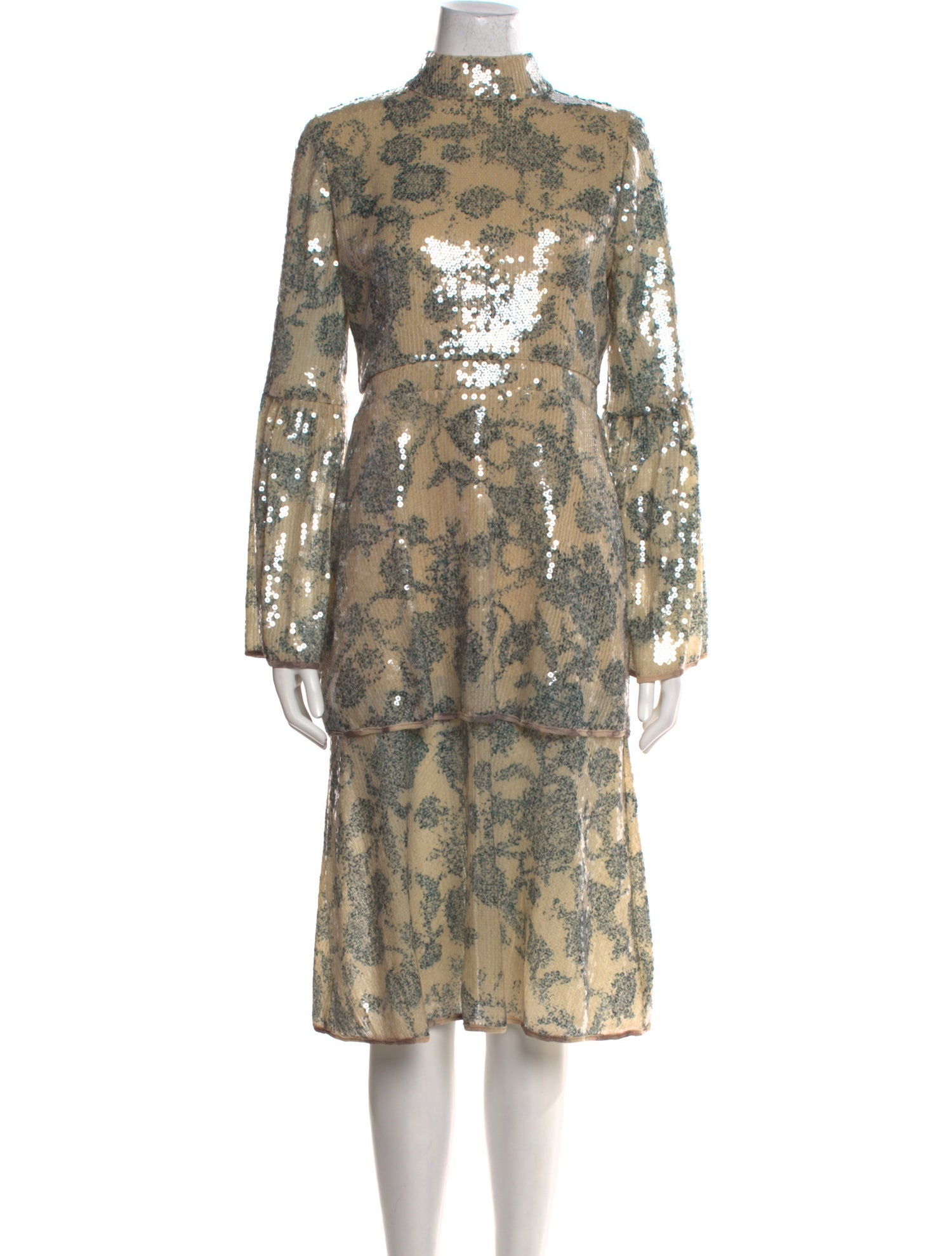 Cynthia Rowley Floral Print Midi Length Dress