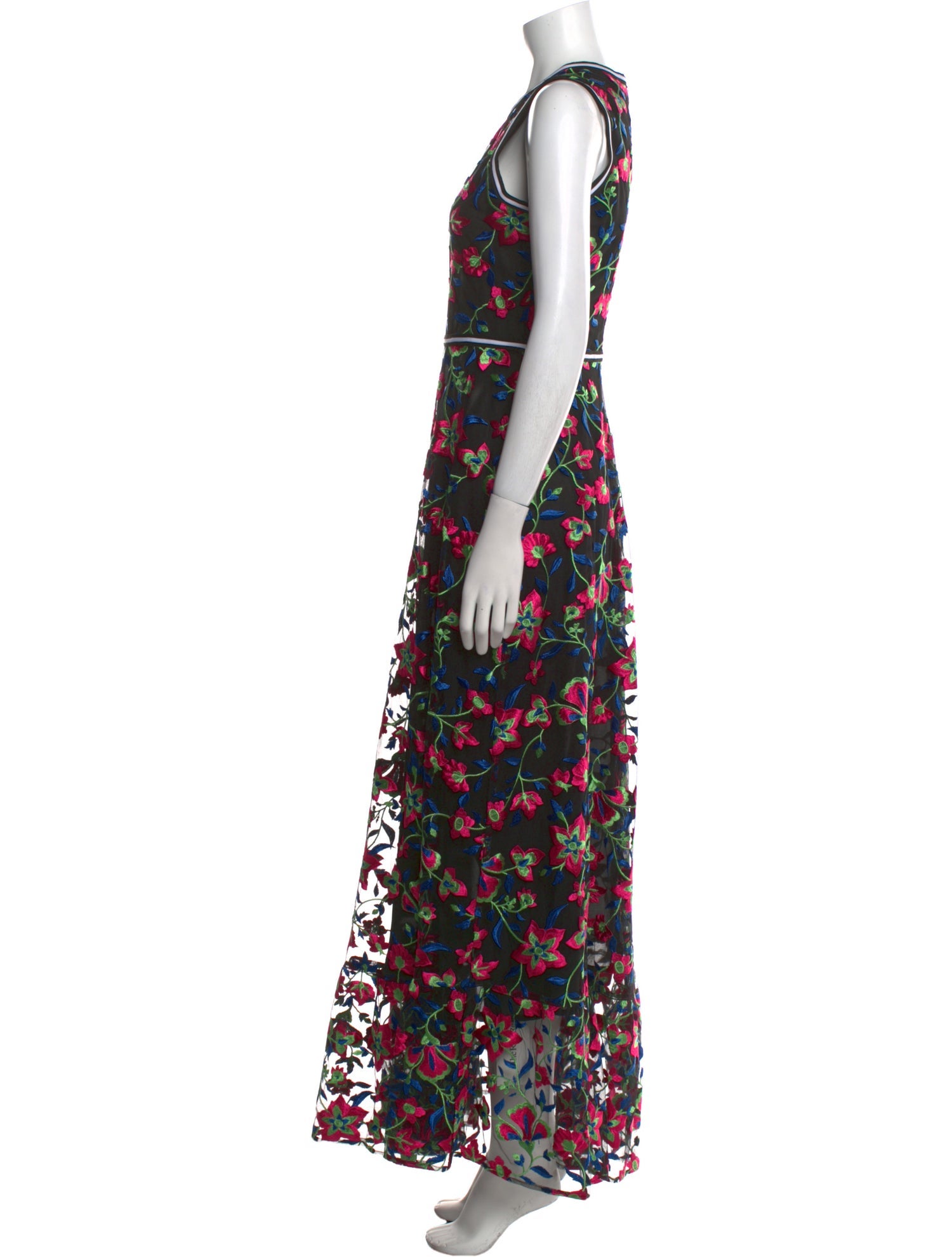 Cynthia Rowley Floral Print Long Dress