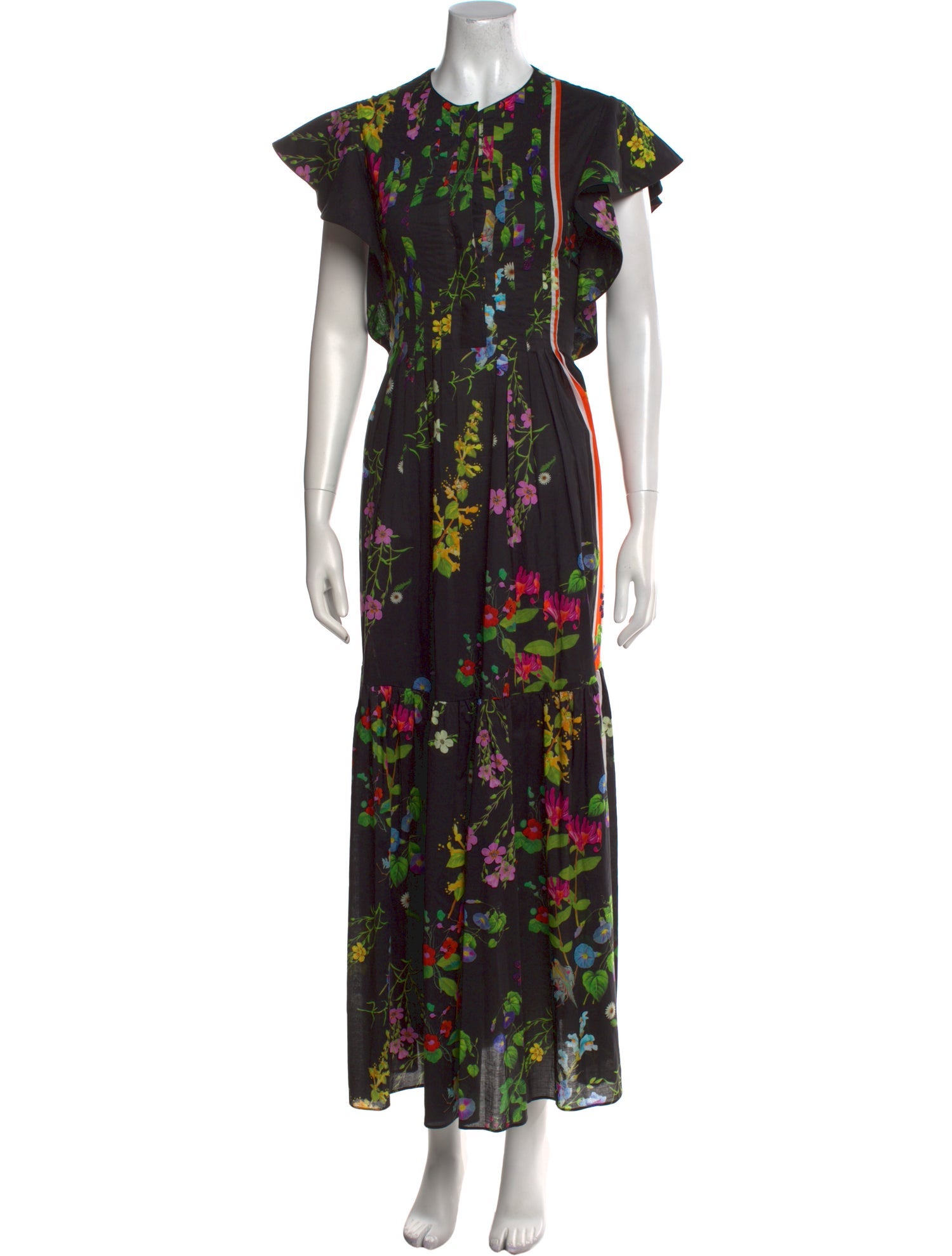 Cynthia Rowley Floral Print Long Dress