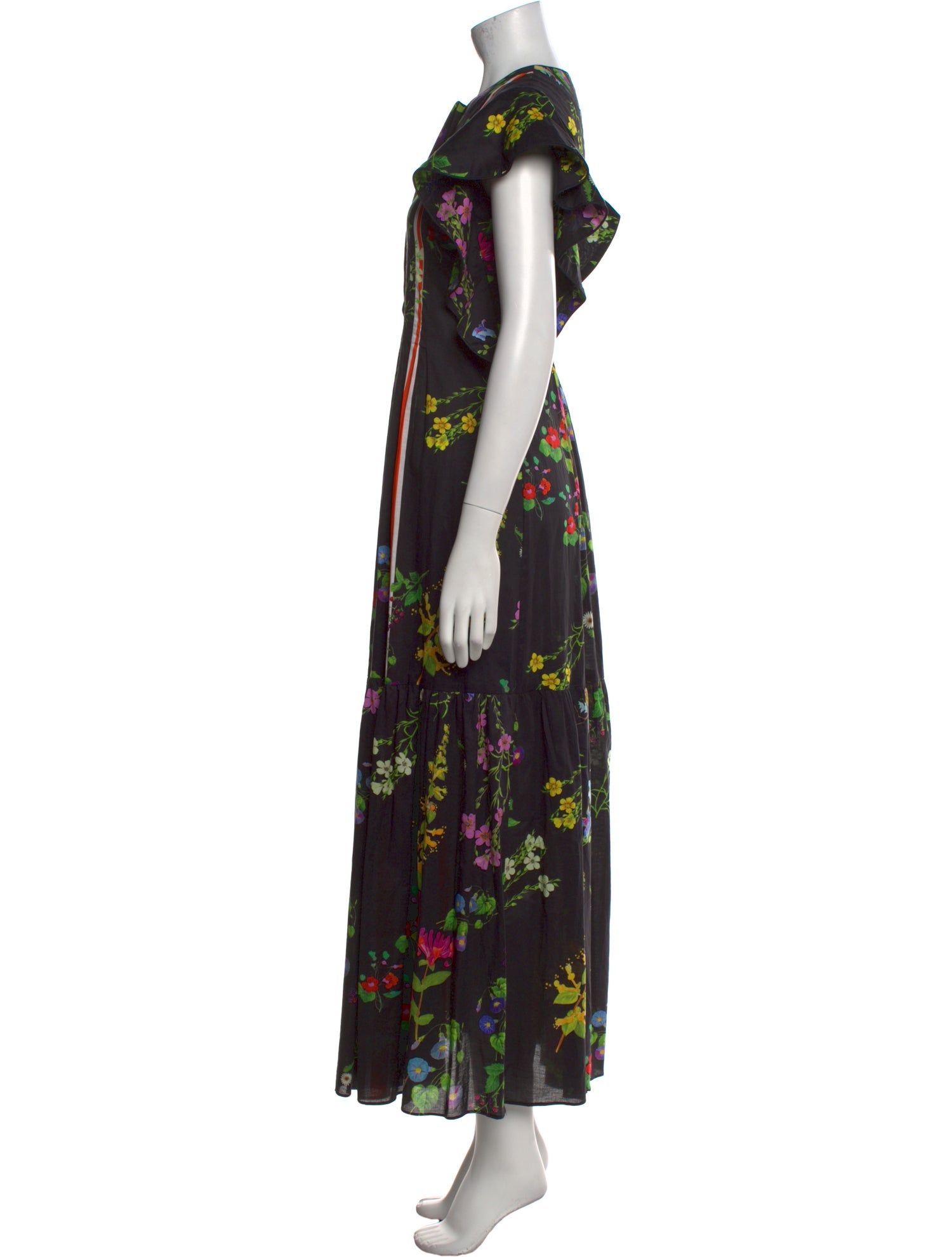 Cynthia Rowley Floral Print Long Dress