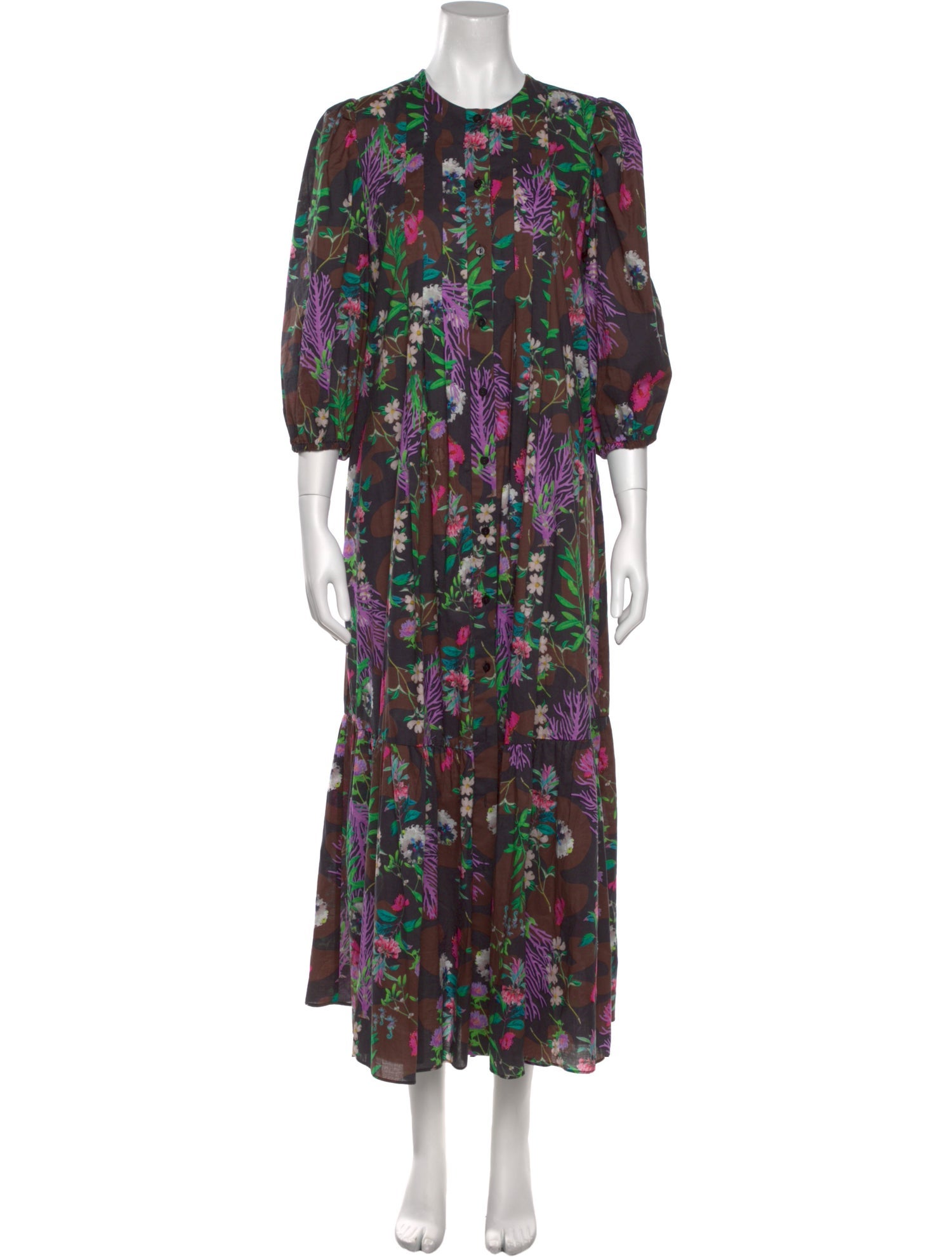 Cynthia Rowley Floral Print Long Dress