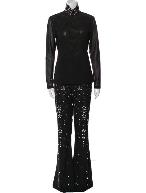 Cynthia Rowley Crystal Embellishments Pant Set