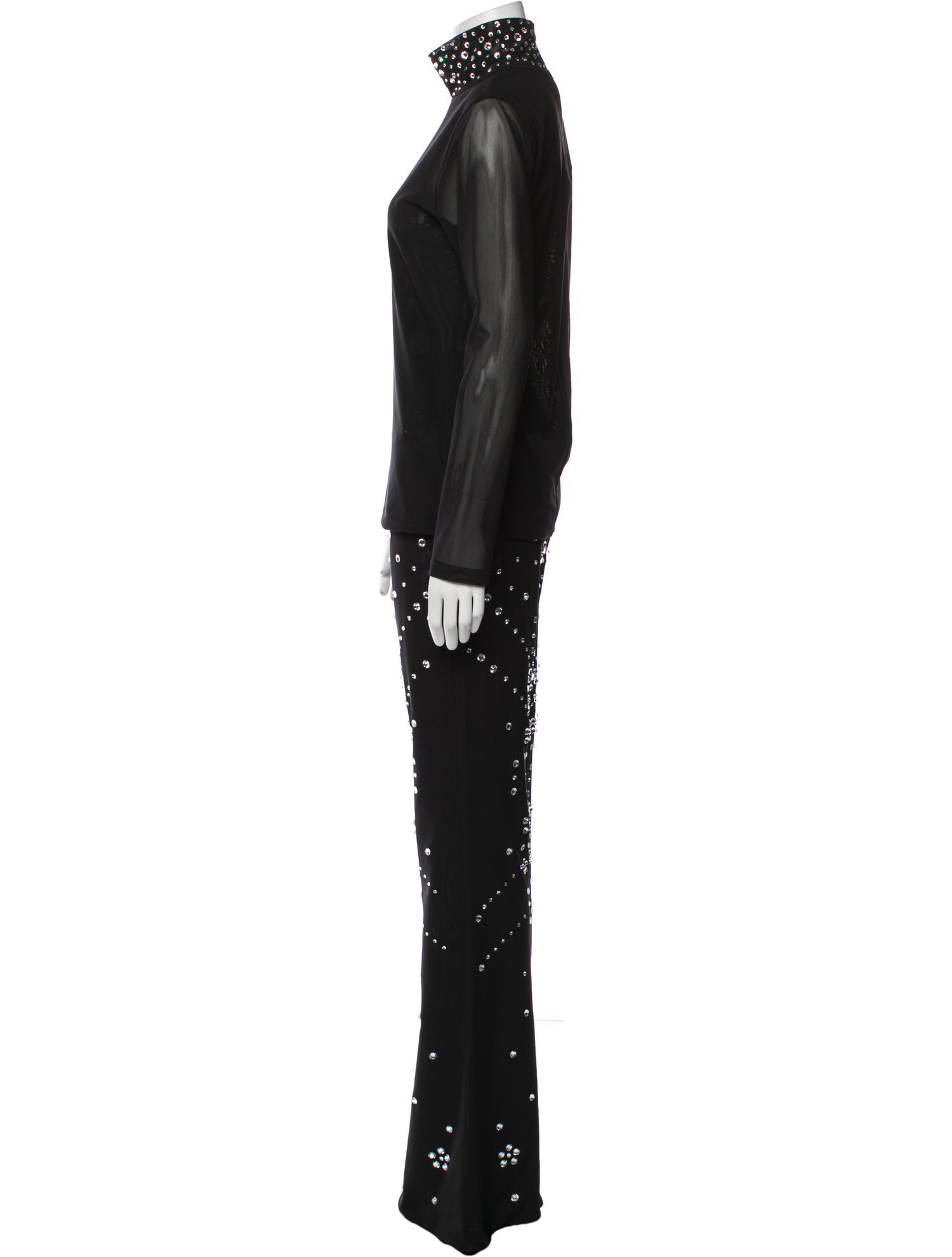 Cynthia Rowley Crystal Embellishments Pant Set