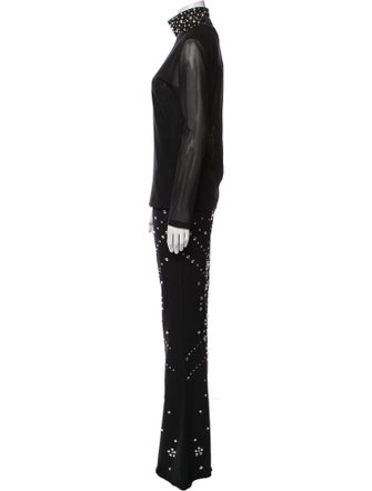 Cynthia Rowley Crystal Embellishments Pant Set