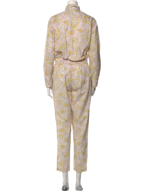 Cynthia Rowley Floral Print Mock Neck Jumpsuit
