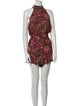 Cynthia Rowley Paisley Print Turtleneck Romper