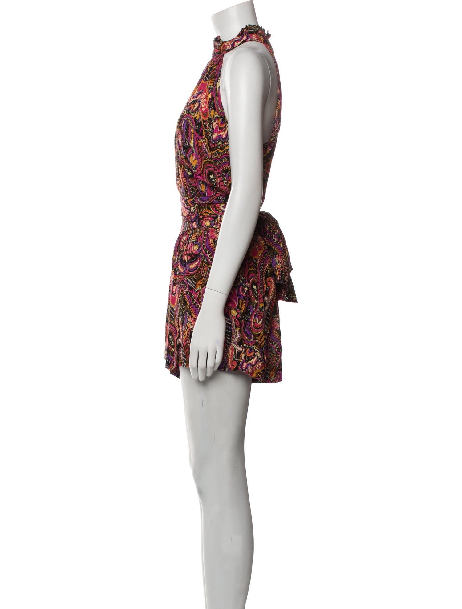 Cynthia Rowley Paisley Print Turtleneck Romper
