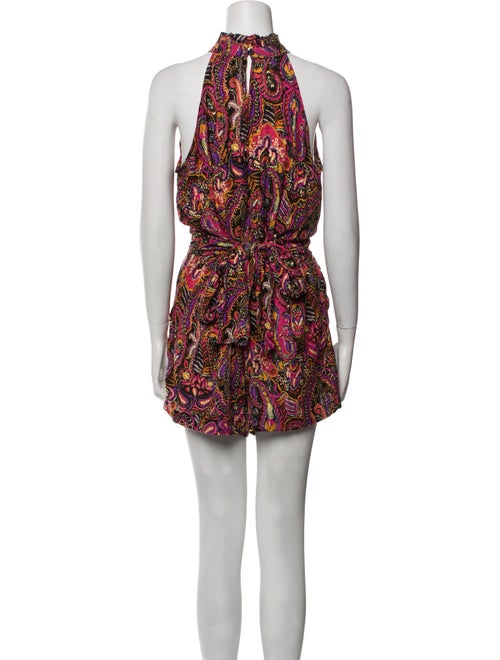 Cynthia Rowley Paisley Print Turtleneck Romper