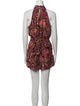 Cynthia Rowley Paisley Print Turtleneck Romper