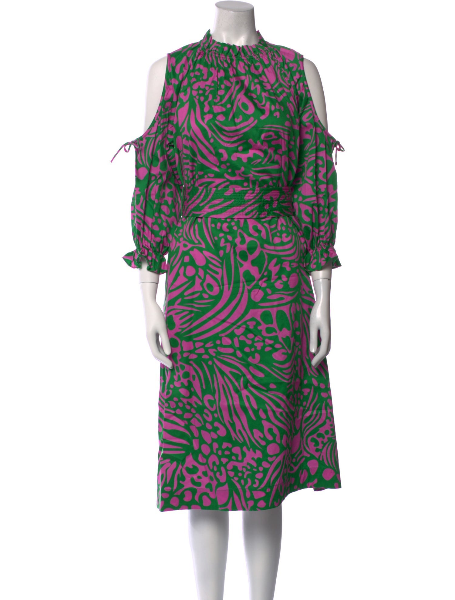 Cynthia Rowley Printed Midi Length Dress