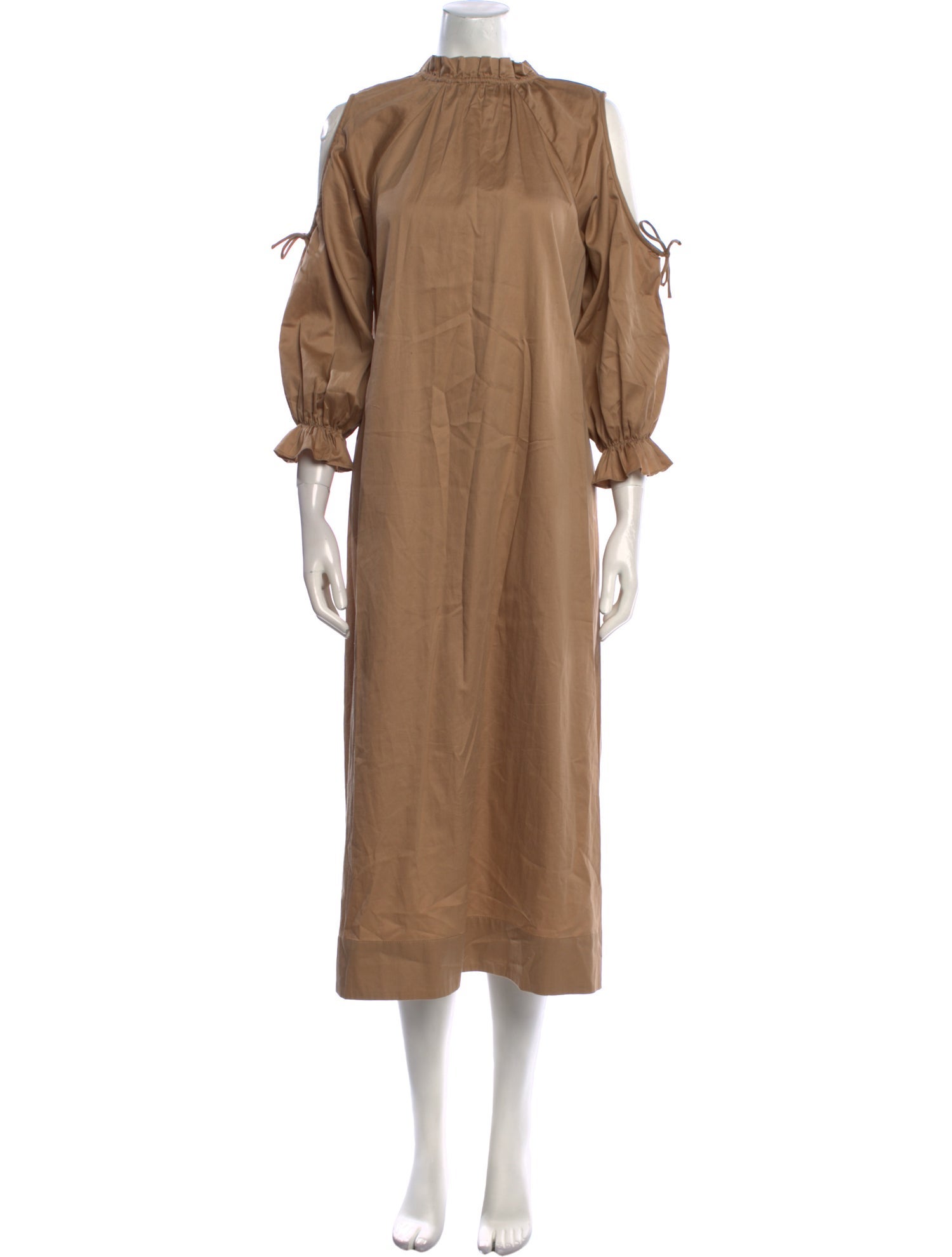 Cynthia Rowley Mock Neck Midi Length Dress