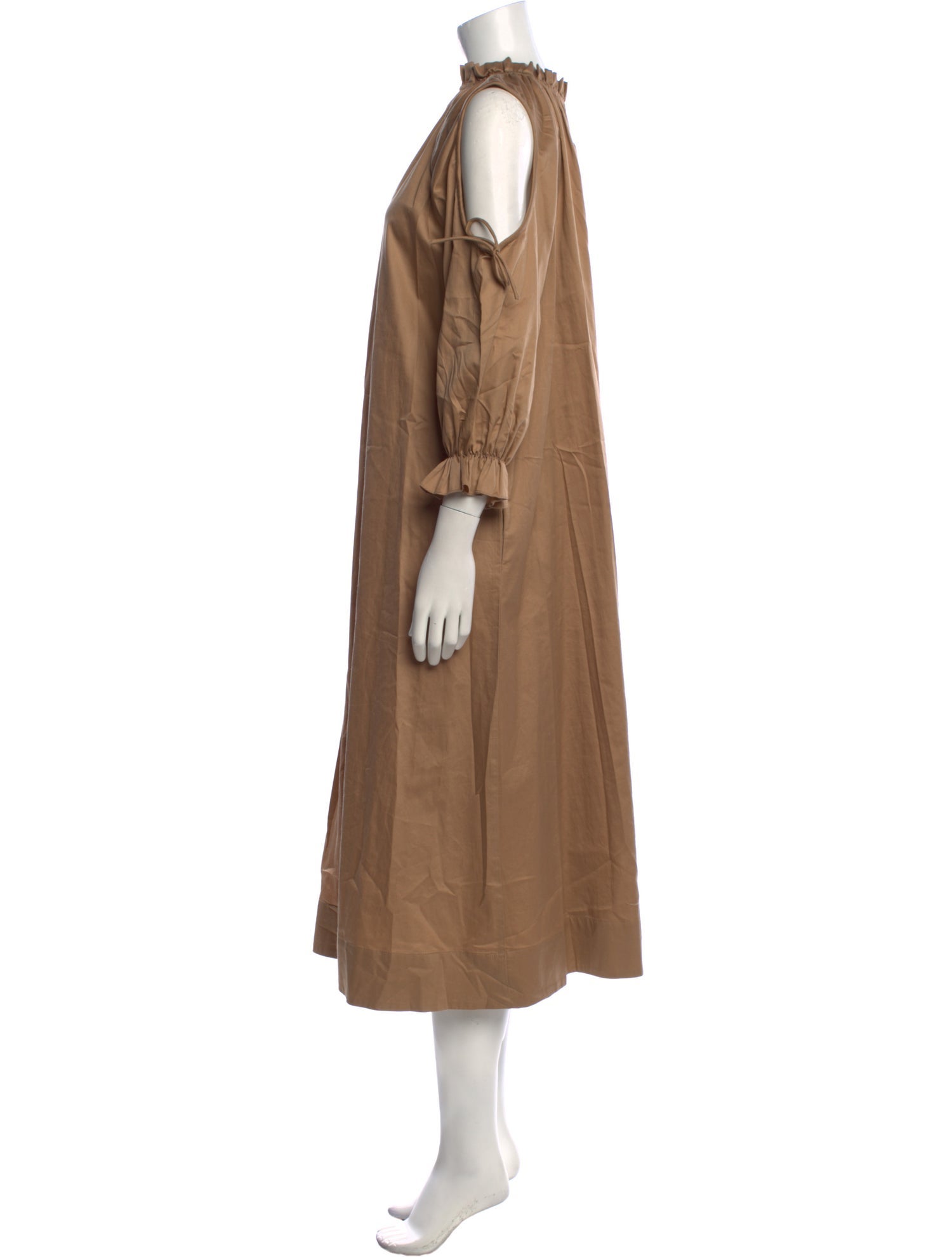 Cynthia Rowley Mock Neck Midi Length Dress