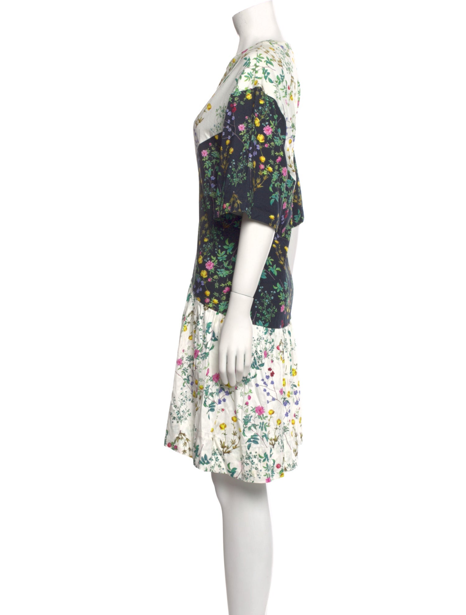 Cynthia Rowley Floral Print Knee-Length Dress