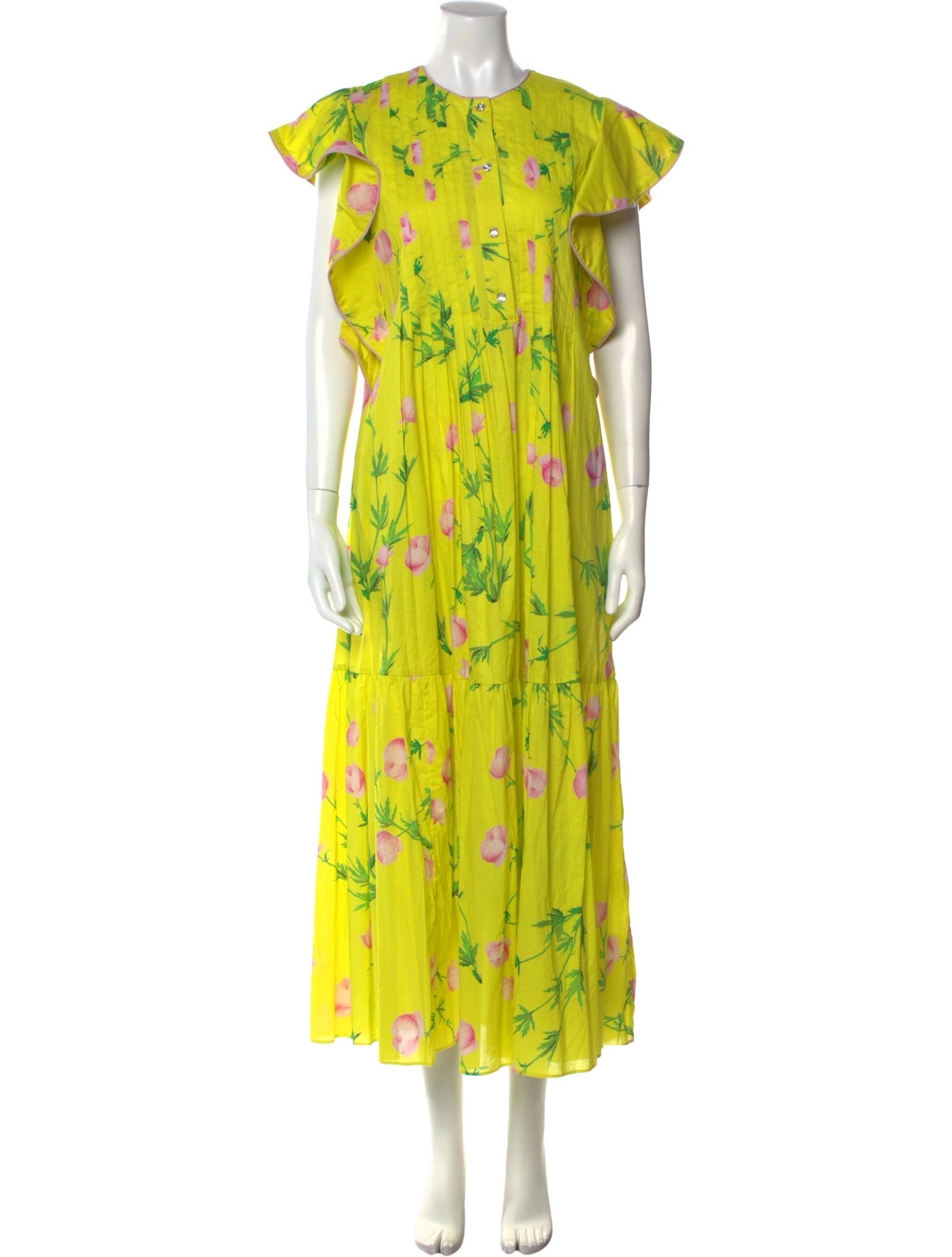 Cynthia Rowley Floral Print Long Dress