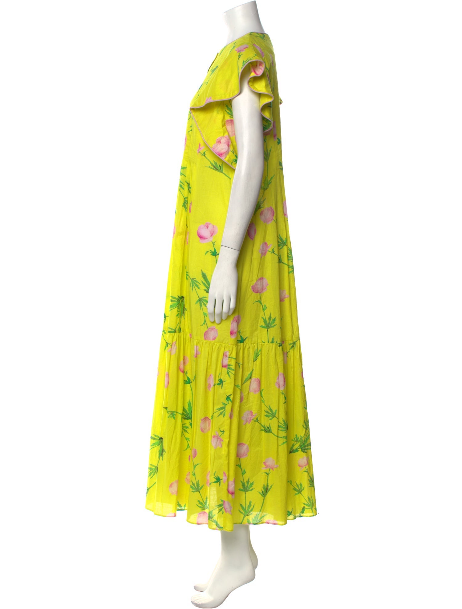 Cynthia Rowley Floral Print Long Dress
