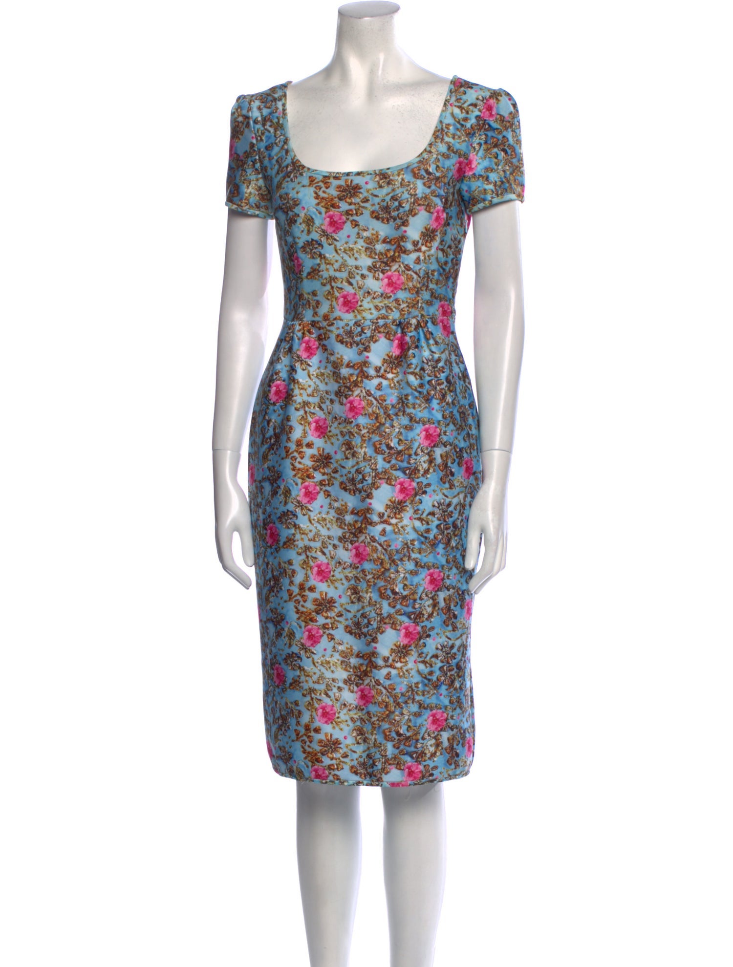 Cynthia Rowley Floral Print Knee-Length Dress