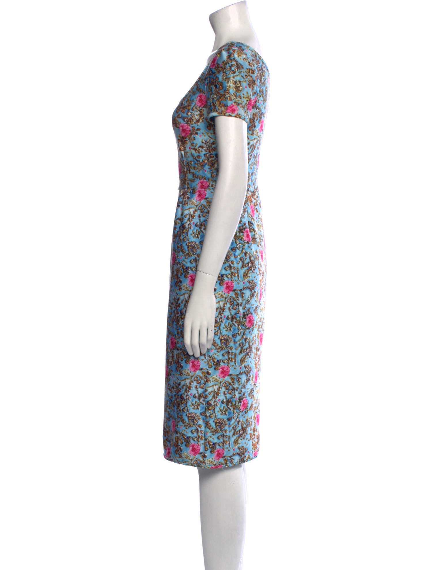 Cynthia Rowley Floral Print Knee-Length Dress
