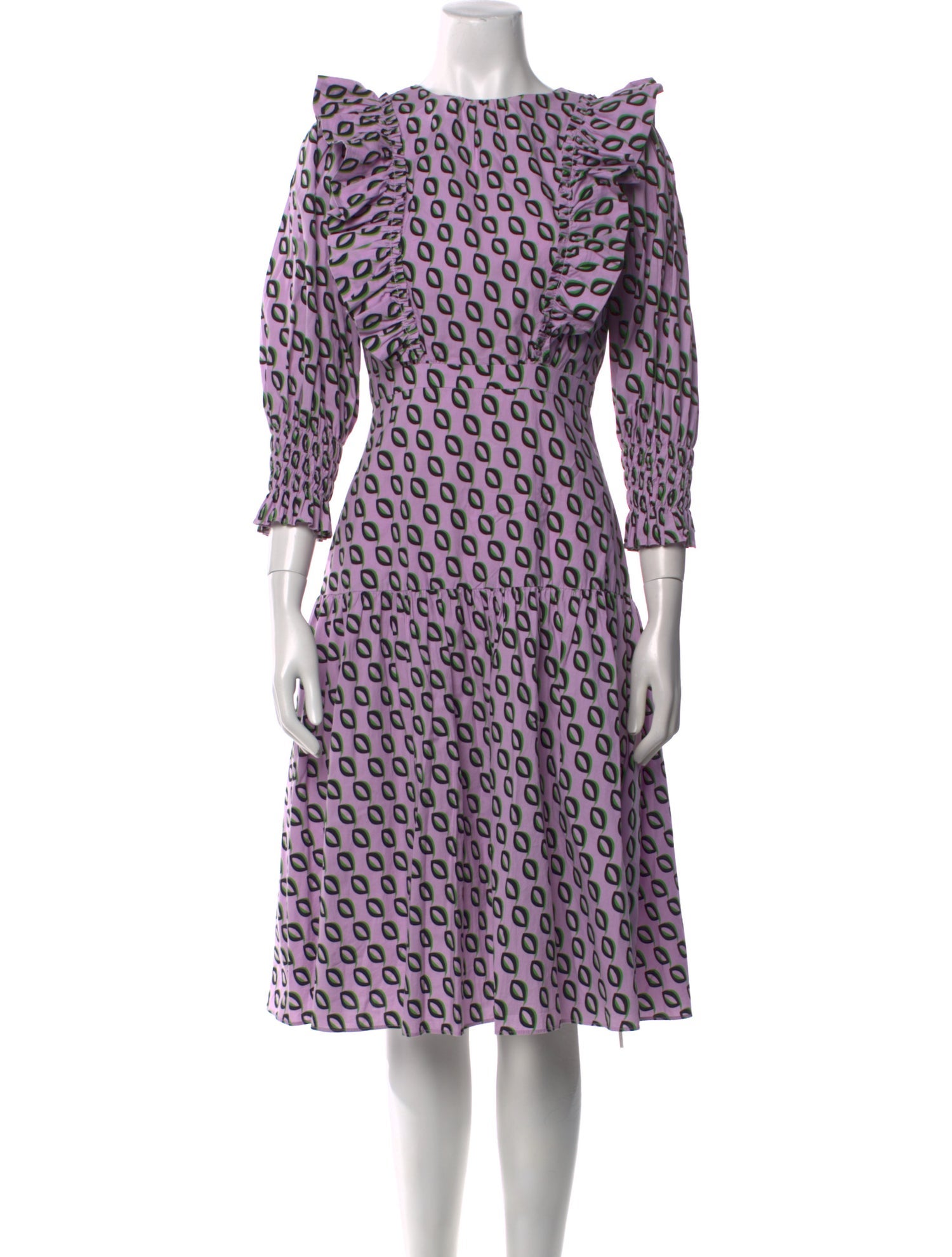 Cynthia Rowley Printed Knee-Length Dress