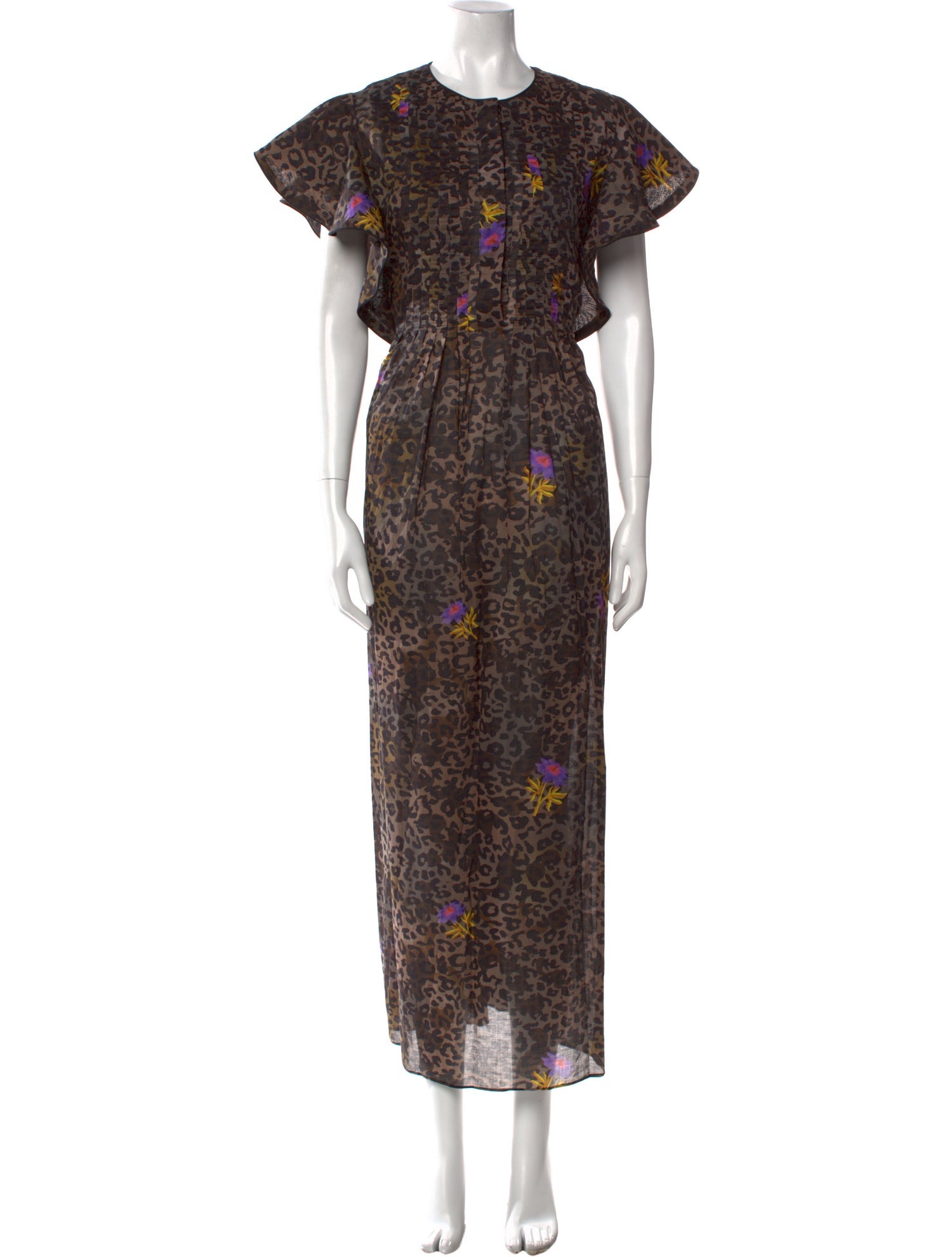 Cynthia Rowley Floral Print Long Dress