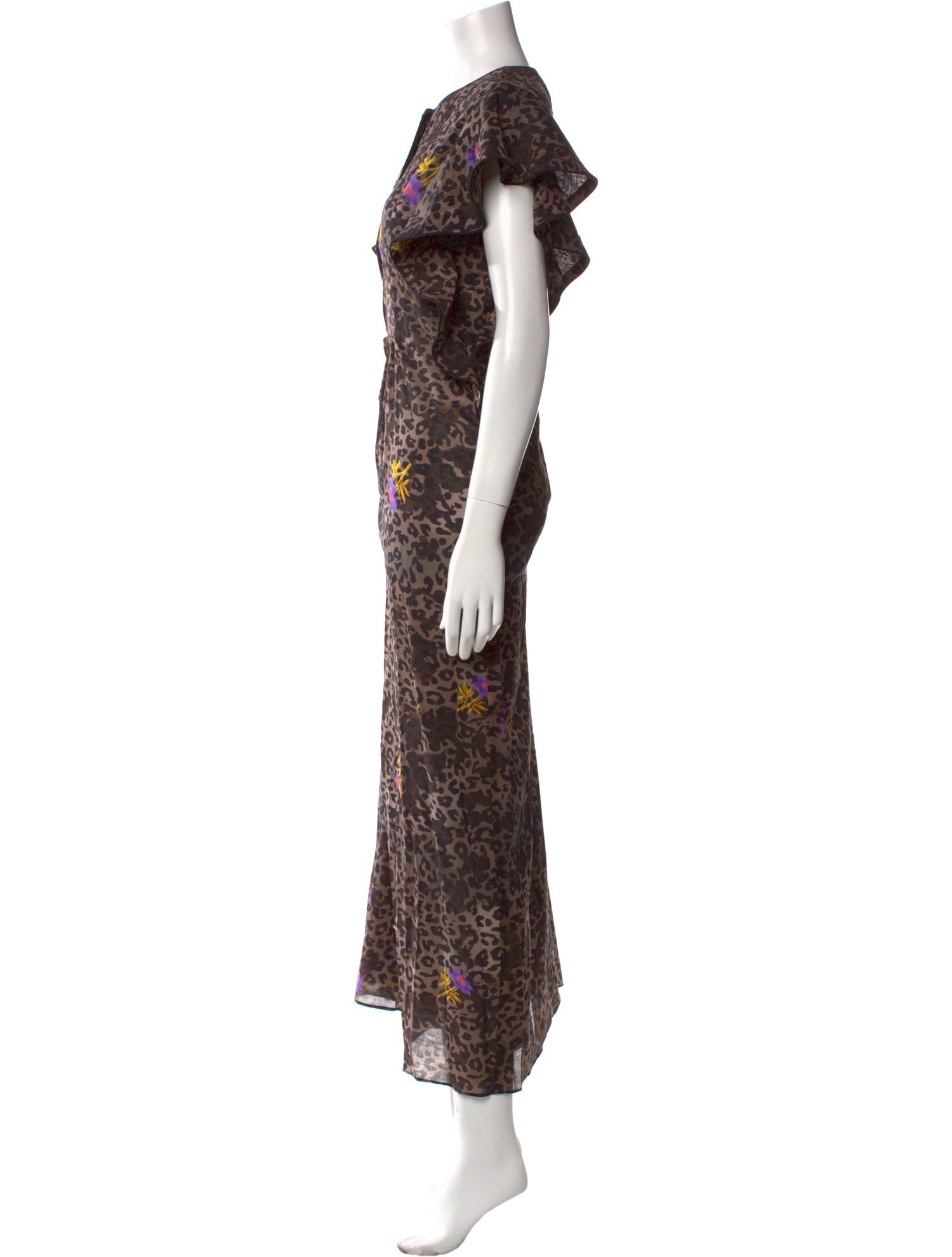 Cynthia Rowley Floral Print Long Dress