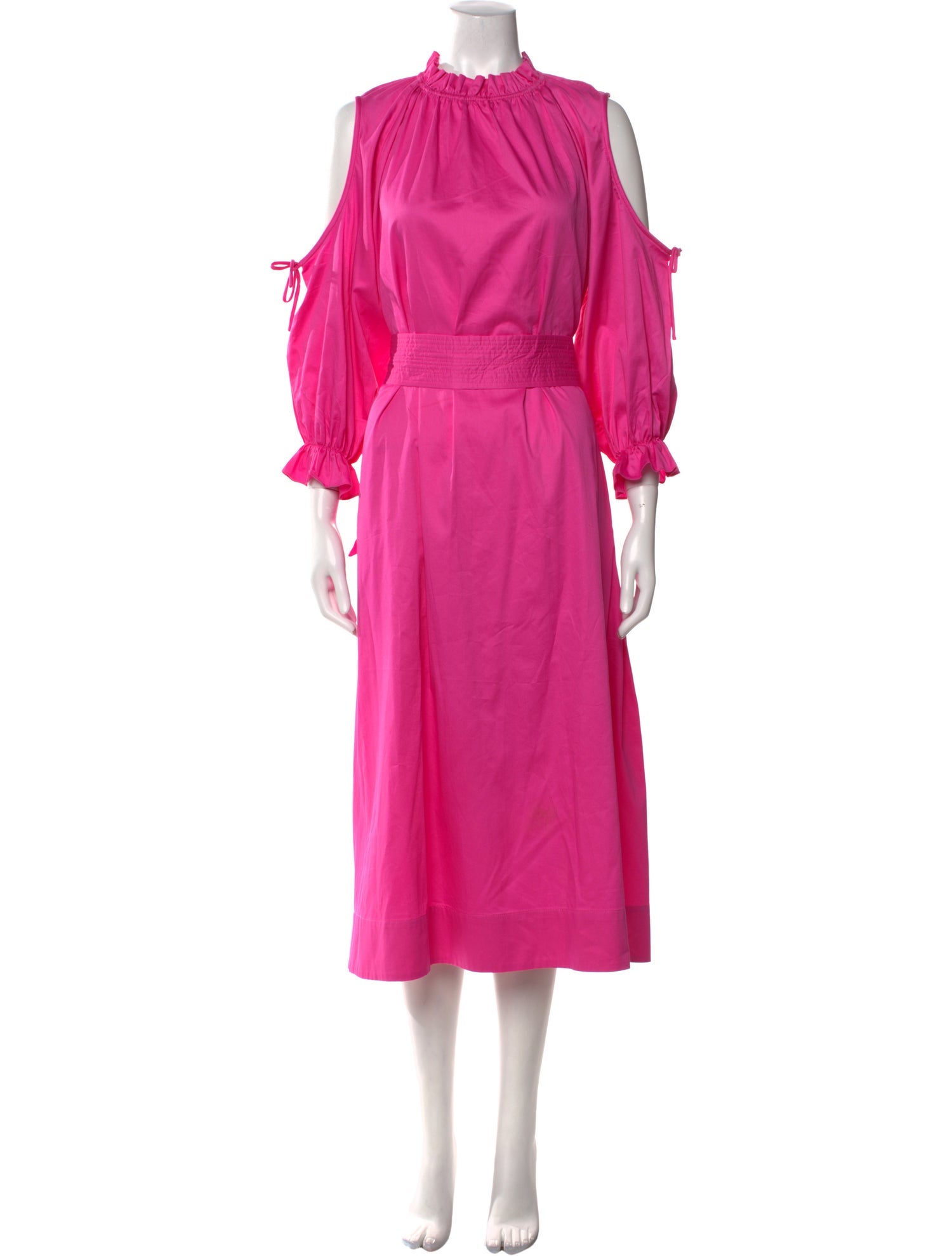 Cynthia Rowley Mock Neck Long Dress