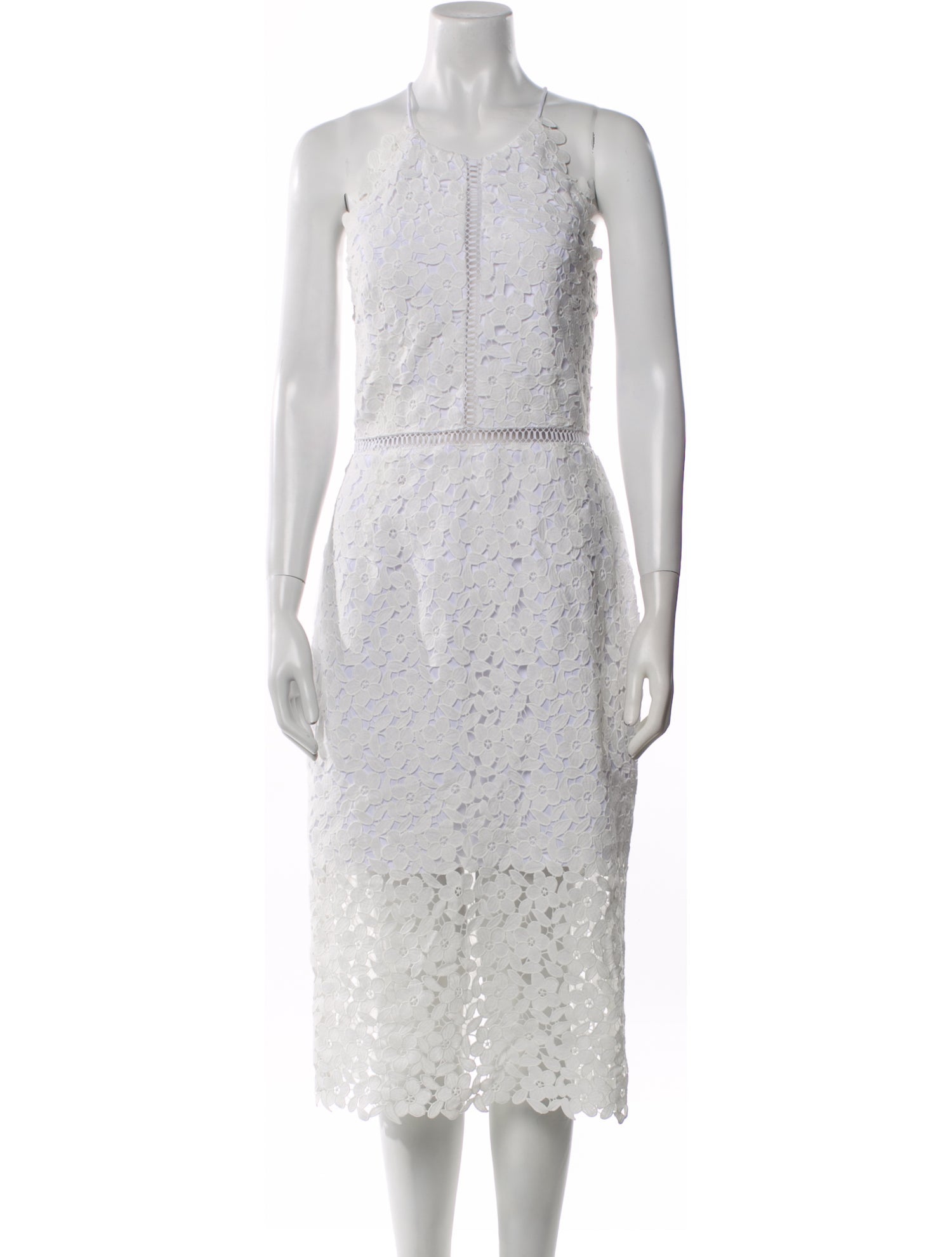 Cynthia Rowley Lace Pattern Long Dress