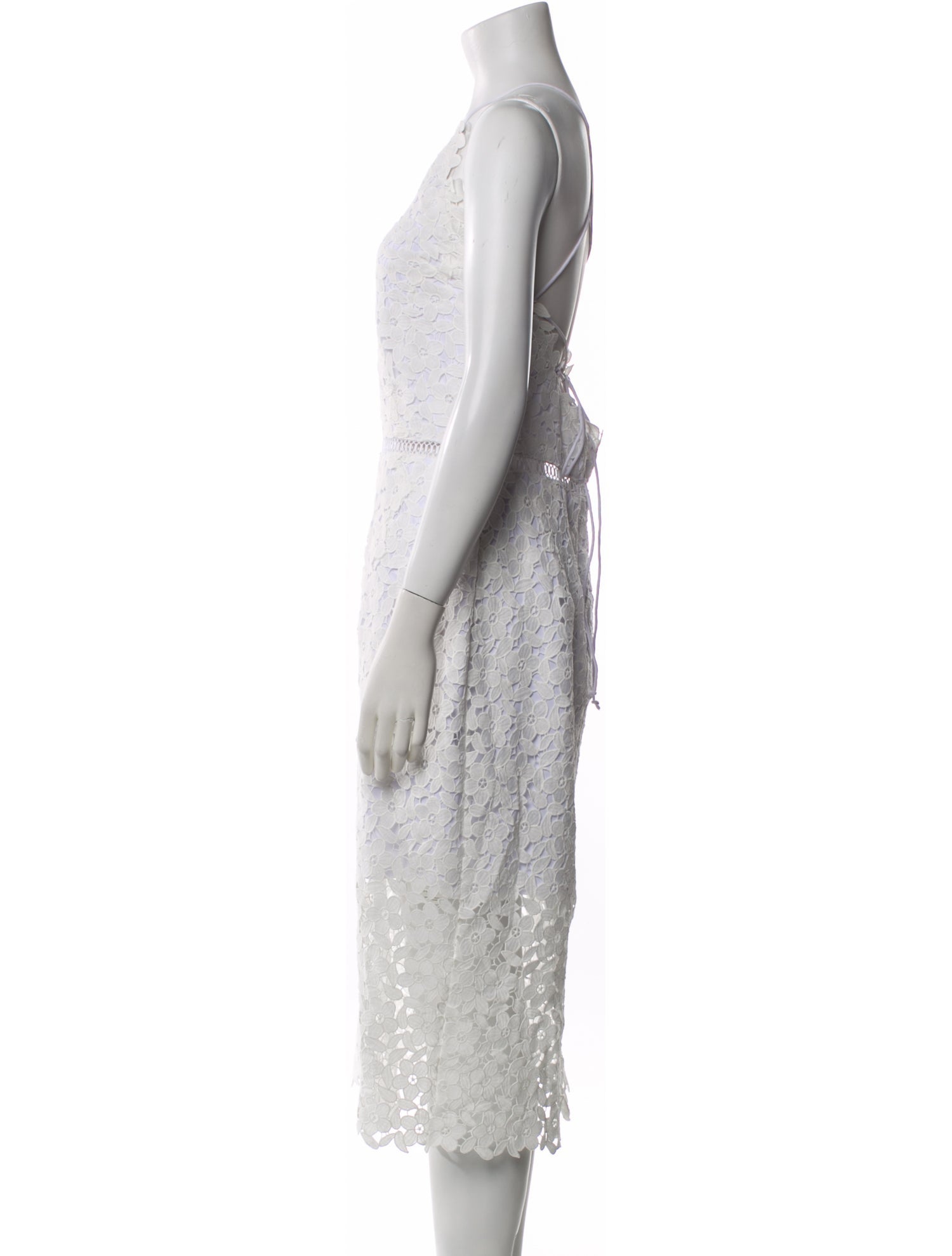 Cynthia Rowley Lace Pattern Long Dress
