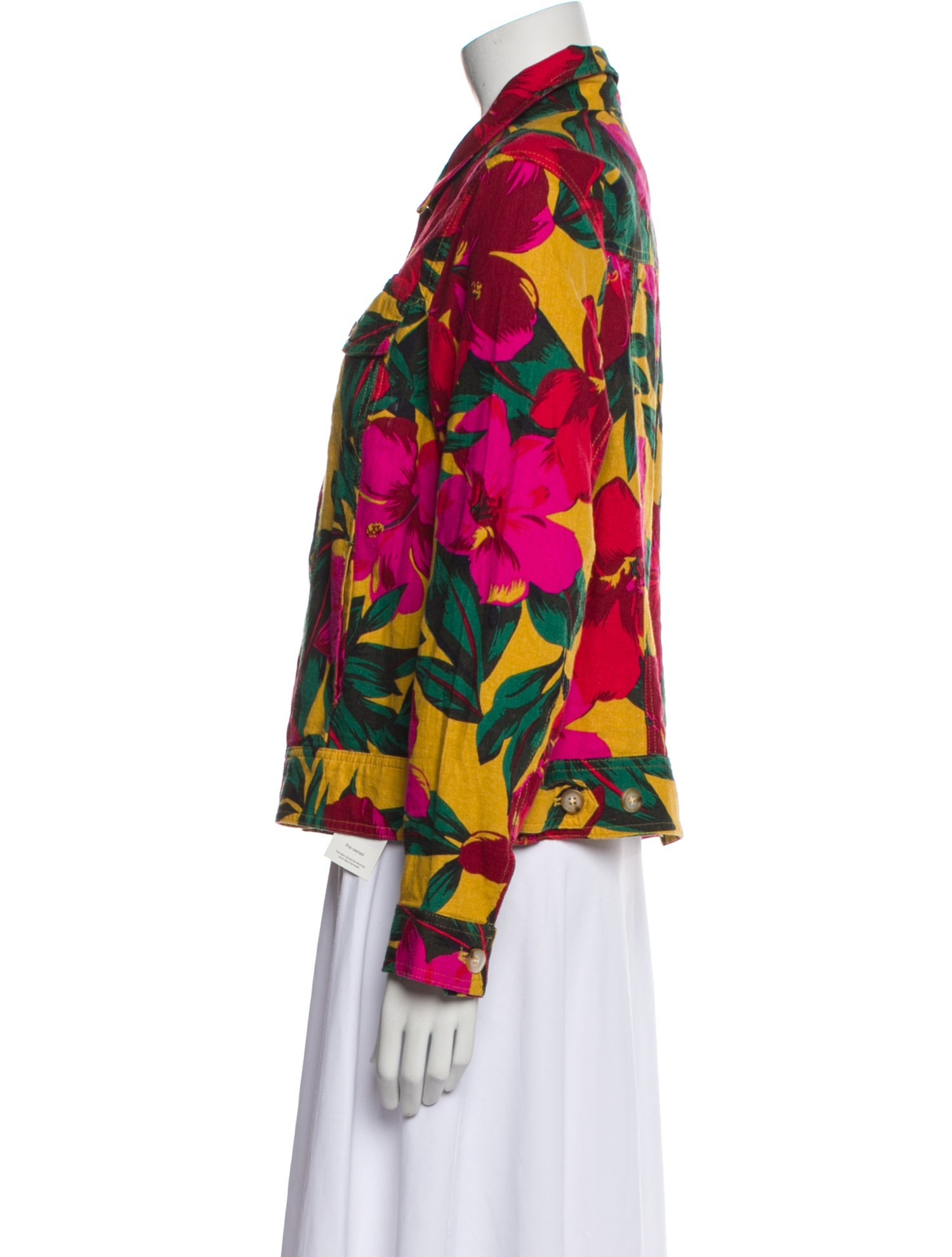 Cynthia Rowley Linen Floral Print Jacket