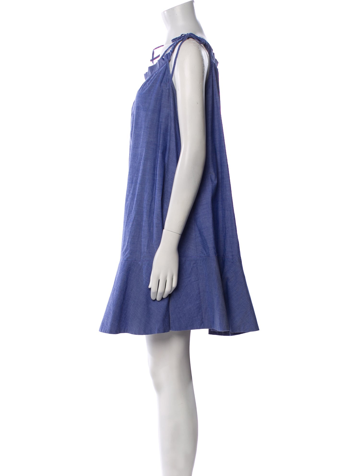 Cynthia Rowley Scoop Neck Mini Dress