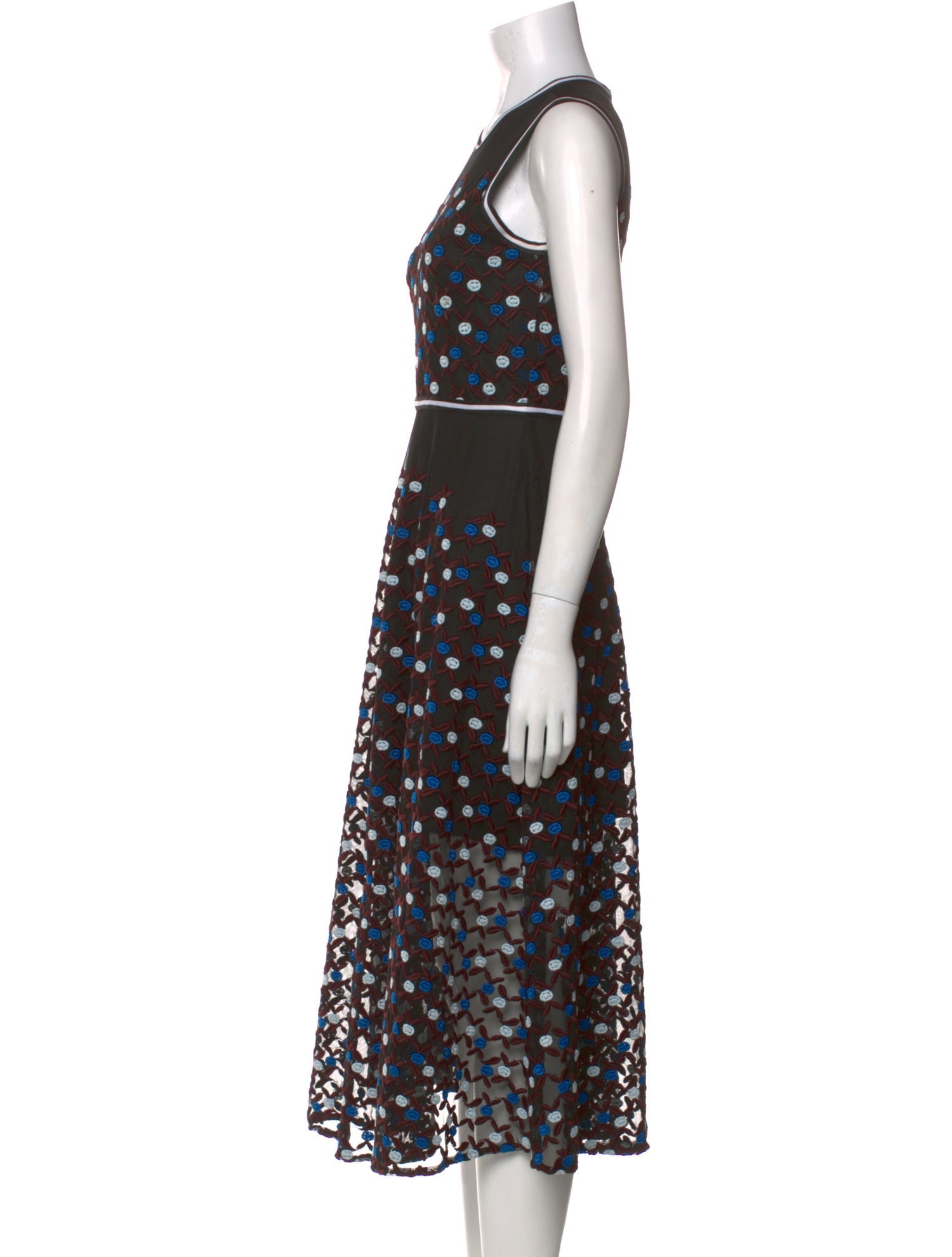 Cynthia Rowley Printed Midi Length Dress