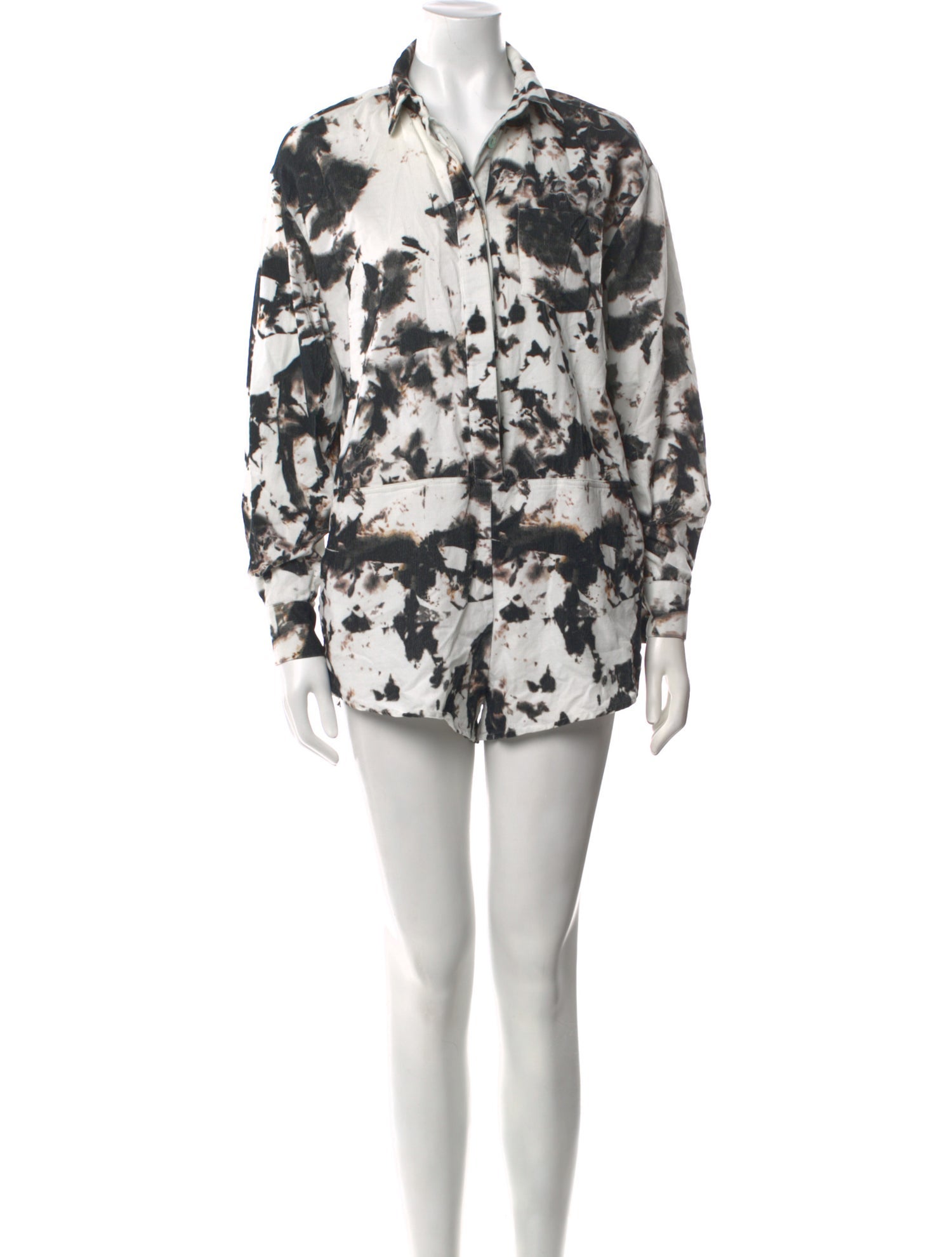 Cynthia Rowley Tie-Dye Print Romper