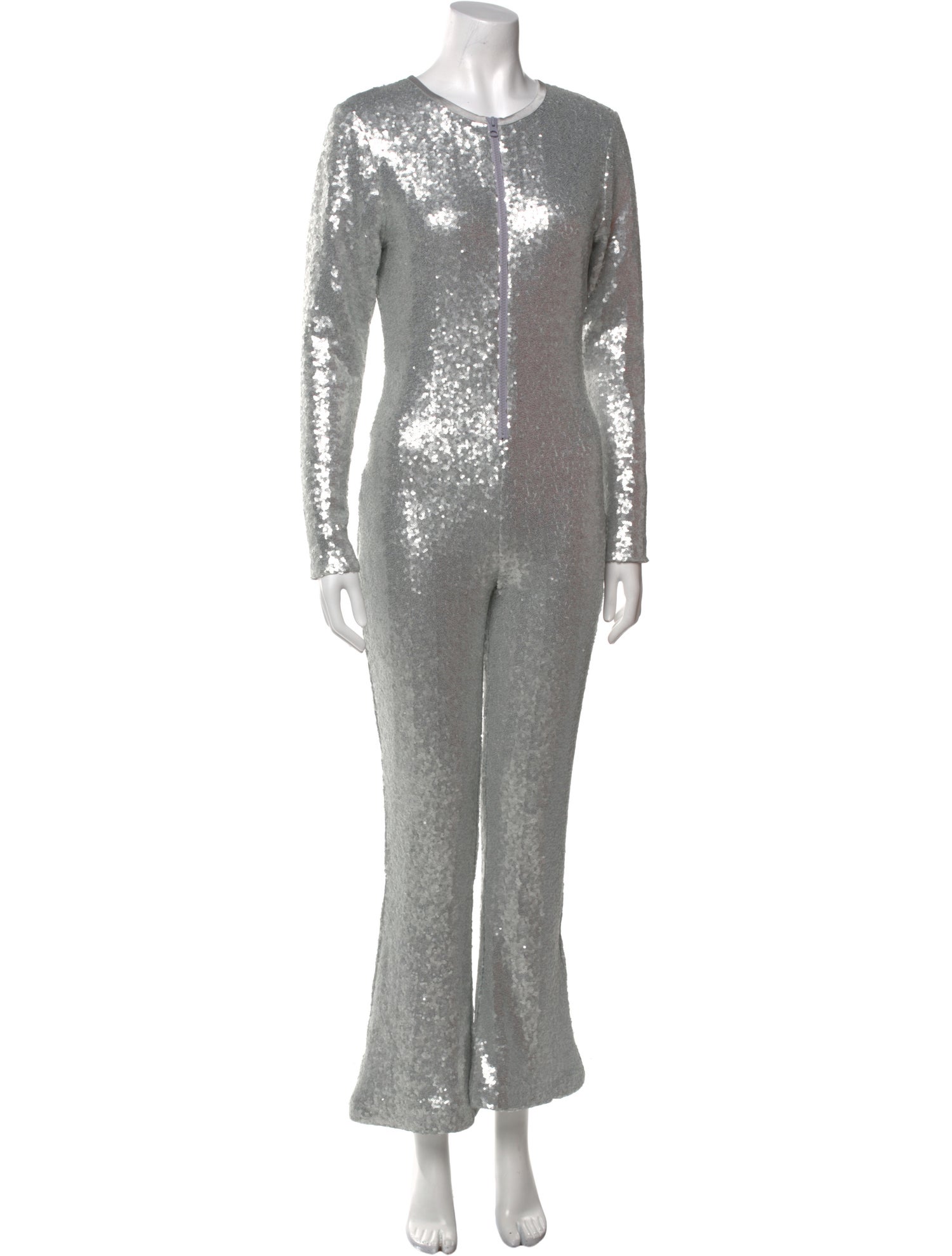 Cynthia Rowley Printed Crew Neck Jumpsuit