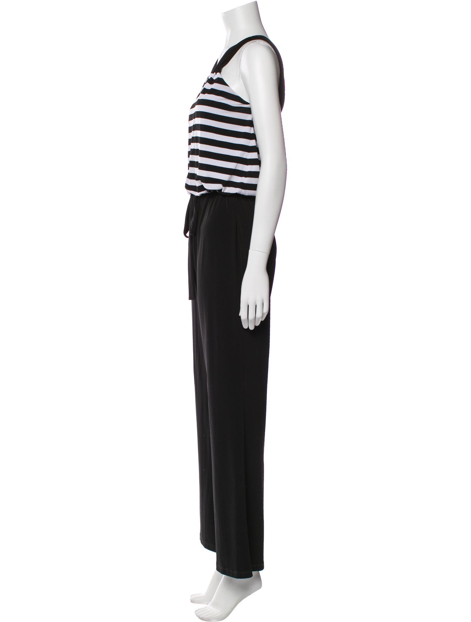 Cynthia Rowley Striped V-Neck Jumpsuit