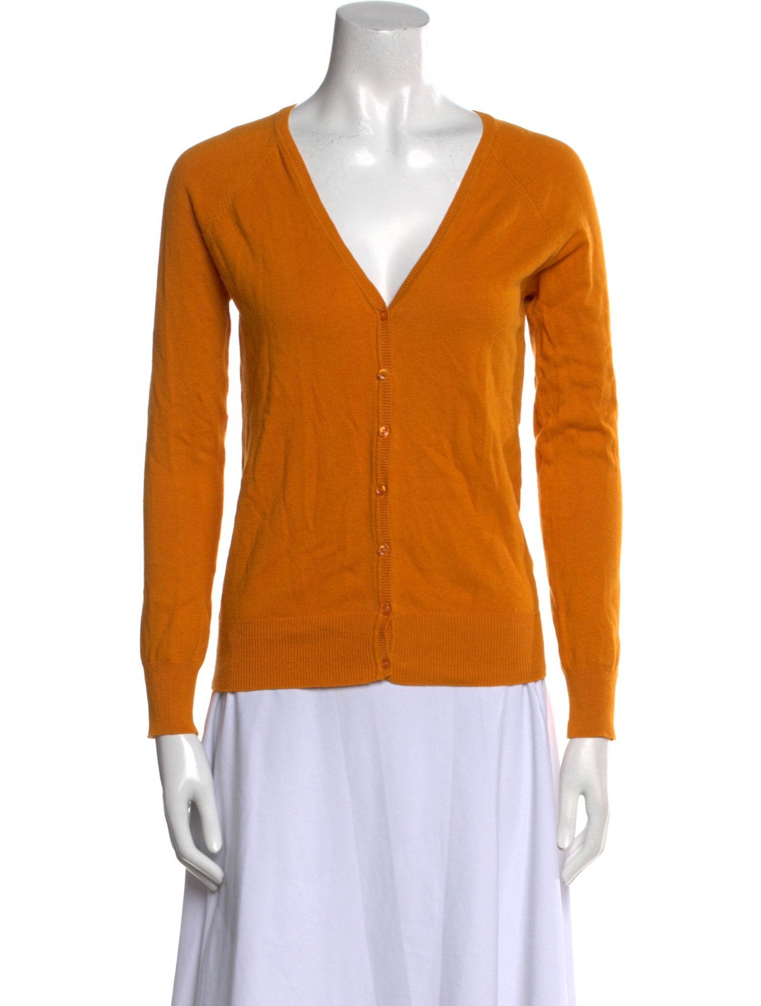 Cynthia Rowley Merino Wool Plunge Neckline Sweater