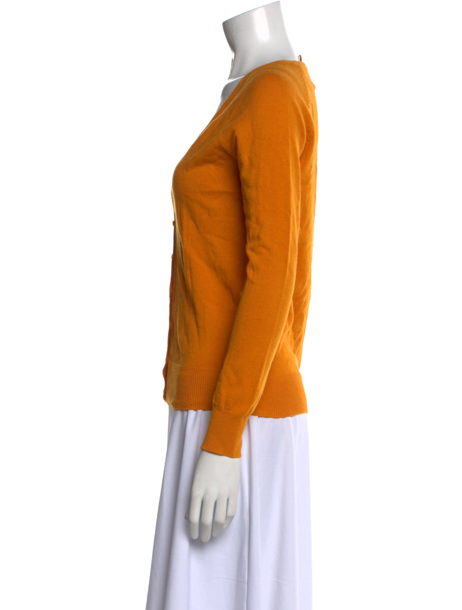 Cynthia Rowley Merino Wool Plunge Neckline Sweater