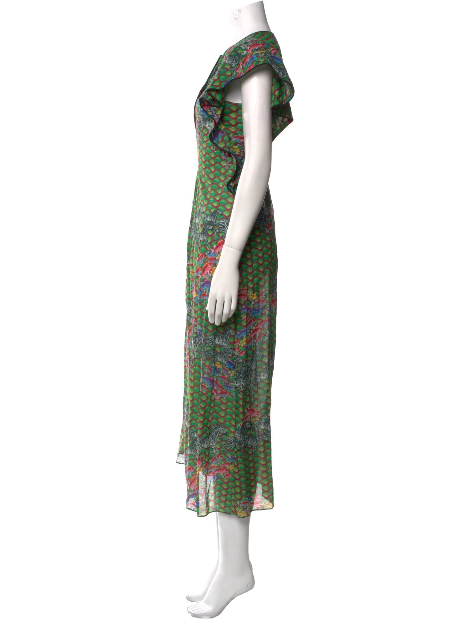 Cynthia Rowley Printed Long Dress