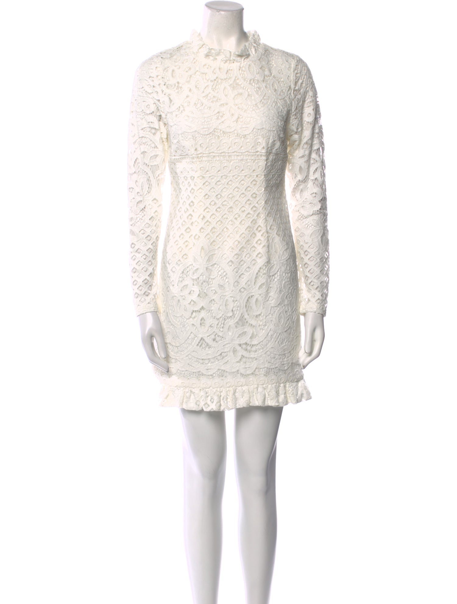 Cynthia Rowley Lace Pattern Mini Dress