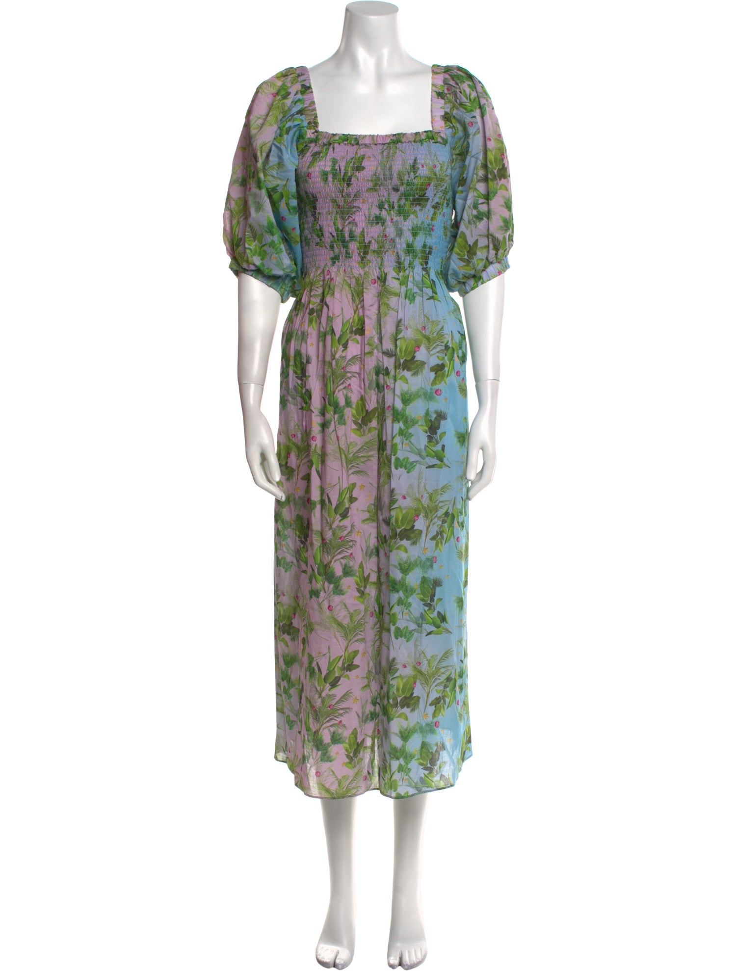 Cynthia Rowley Floral Print Long Dress