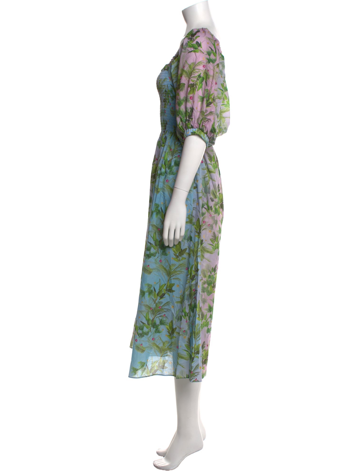 Cynthia Rowley Floral Print Long Dress