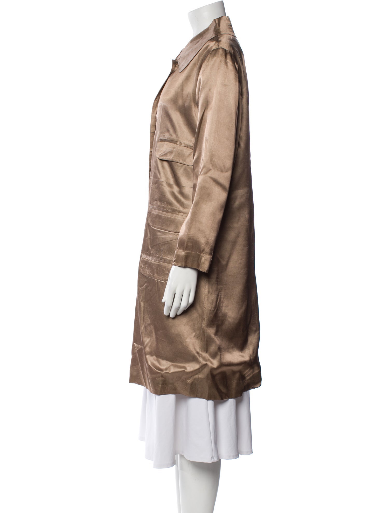 Cynthia Rowley Silk Trench Coat