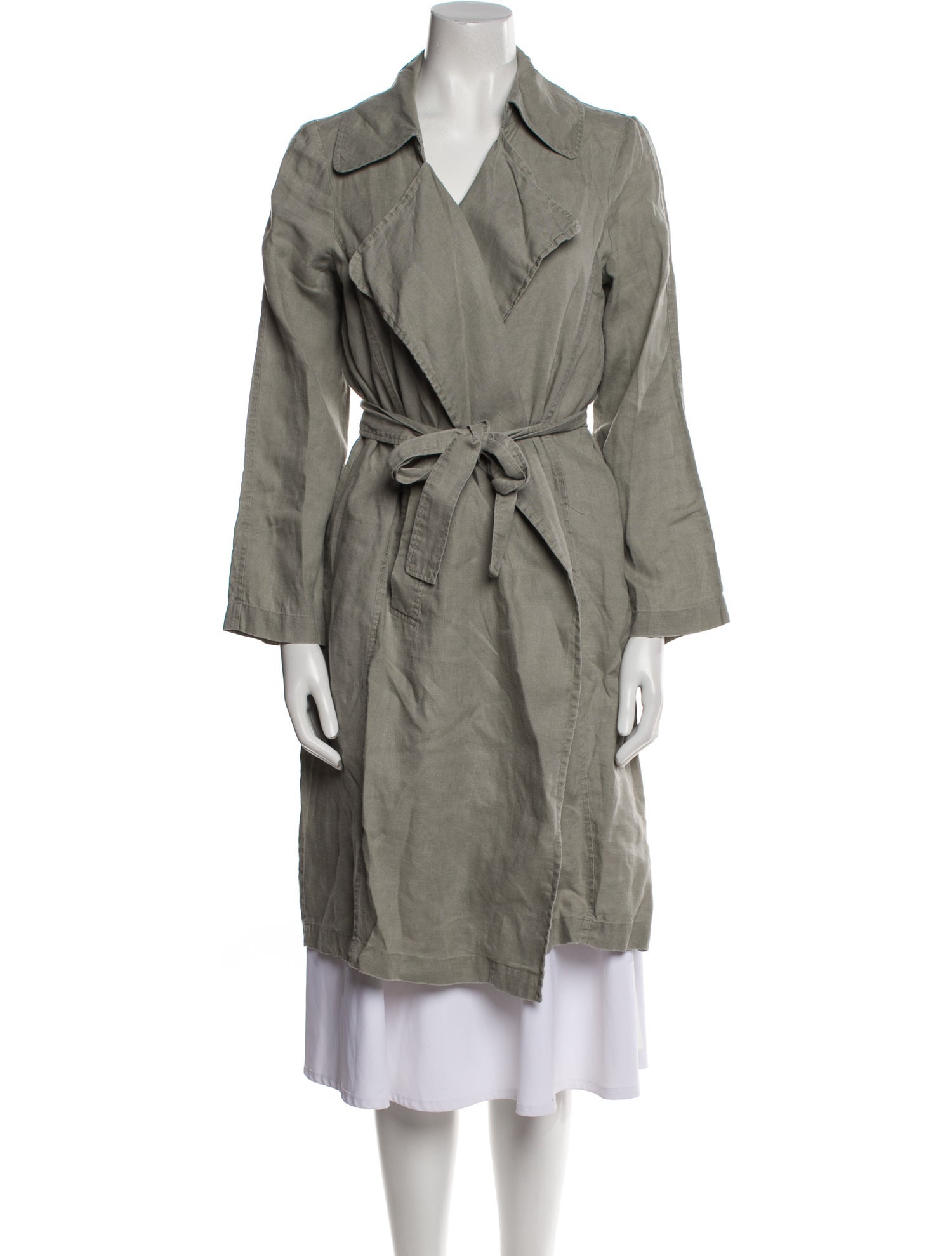 Cynthia Rowley Linen Trench Coat