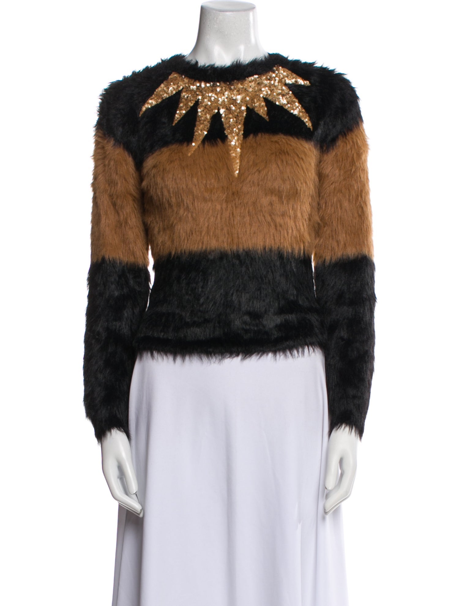 Cynthia Rowley Striped Crew Neck Sweater