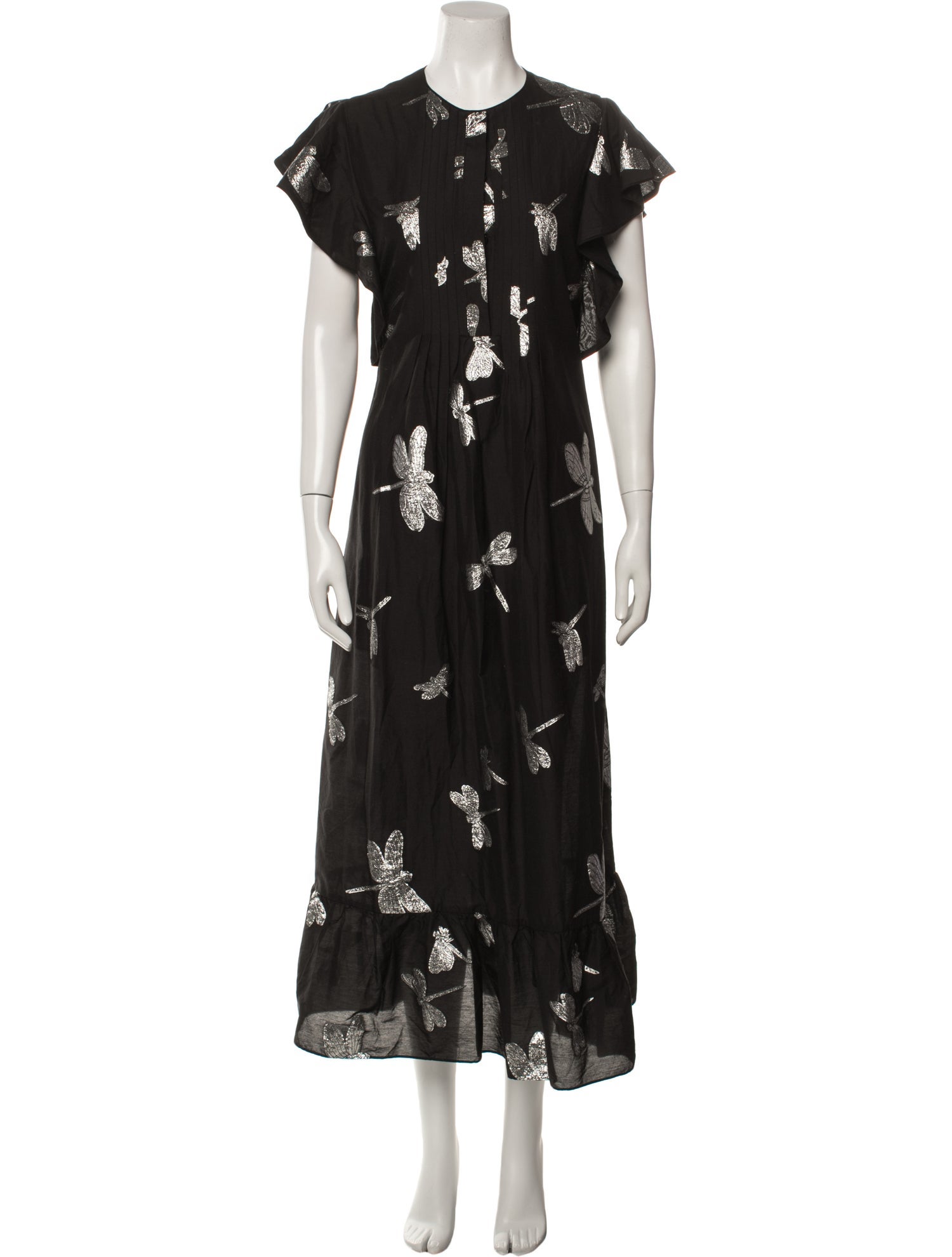 Cynthia Rowley Floral Print Long Dress