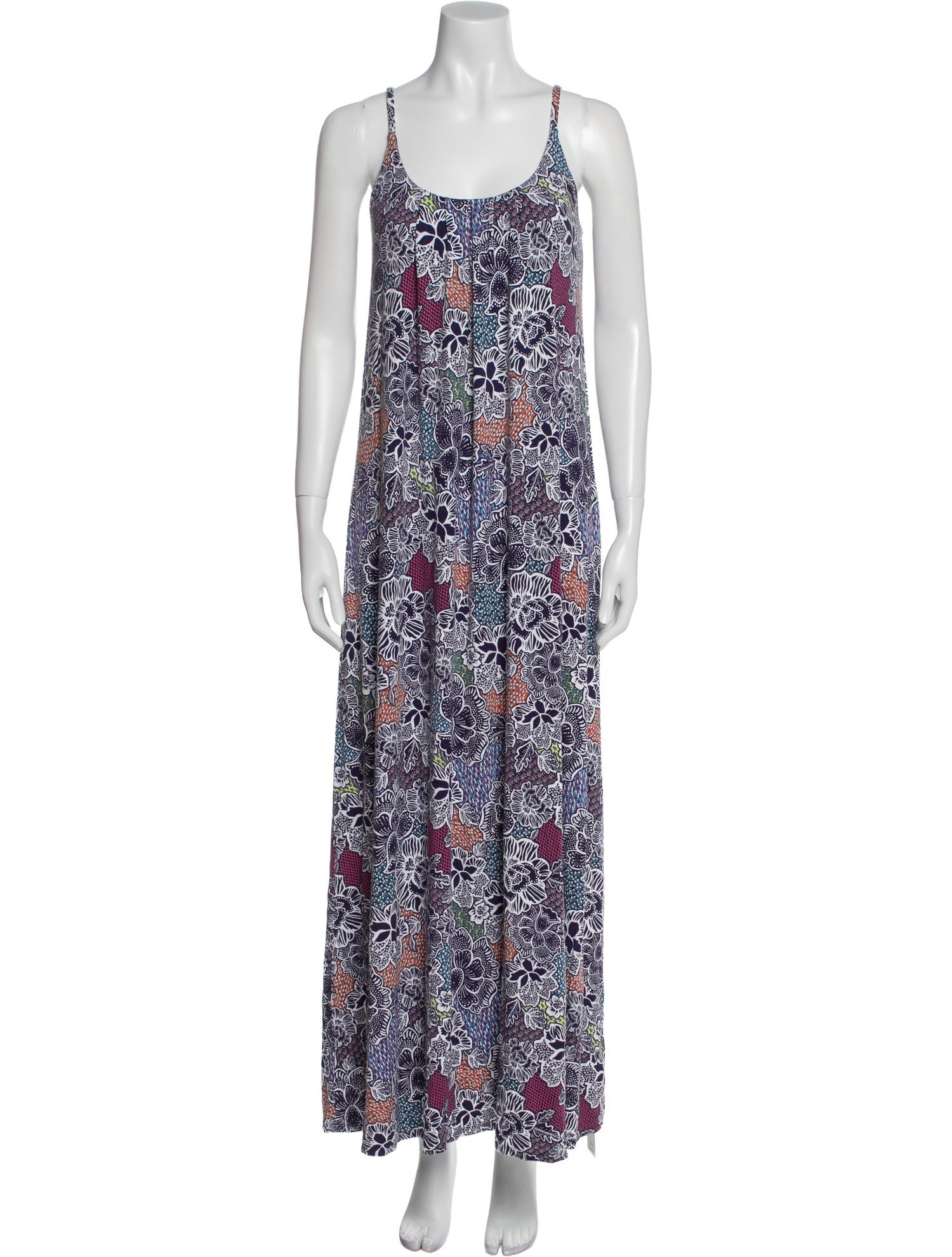 Cynthia Rowley Floral Print Long Dress