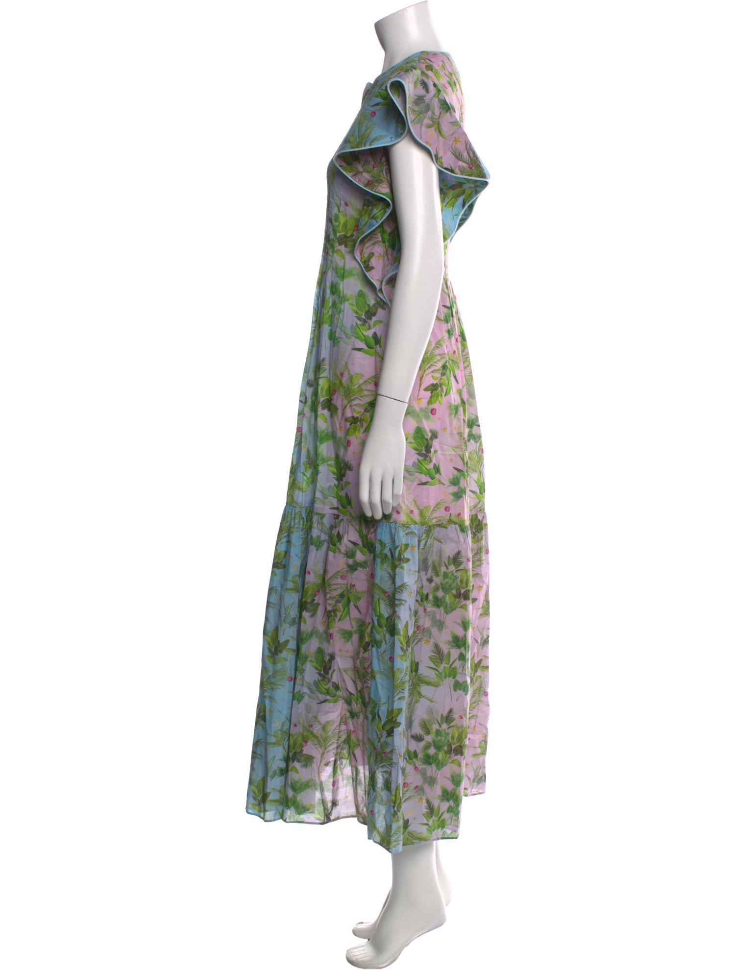 Cynthia Rowley Floral Print Long Dress