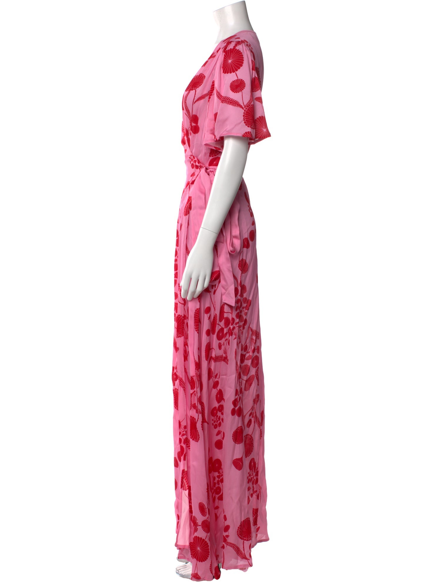 Cynthia Rowley Floral Print Long Dress