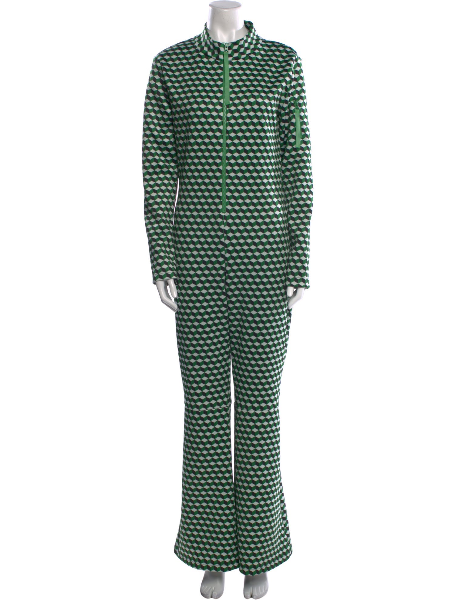 Cynthia Rowley Printed Mock Neck Jumpsuit