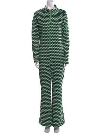 Cynthia Rowley Printed Mock Neck Jumpsuit