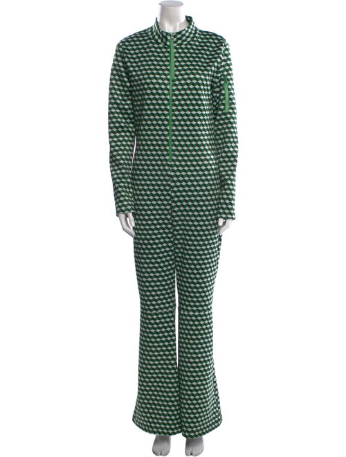 Cynthia Rowley Printed Mock Neck Jumpsuit