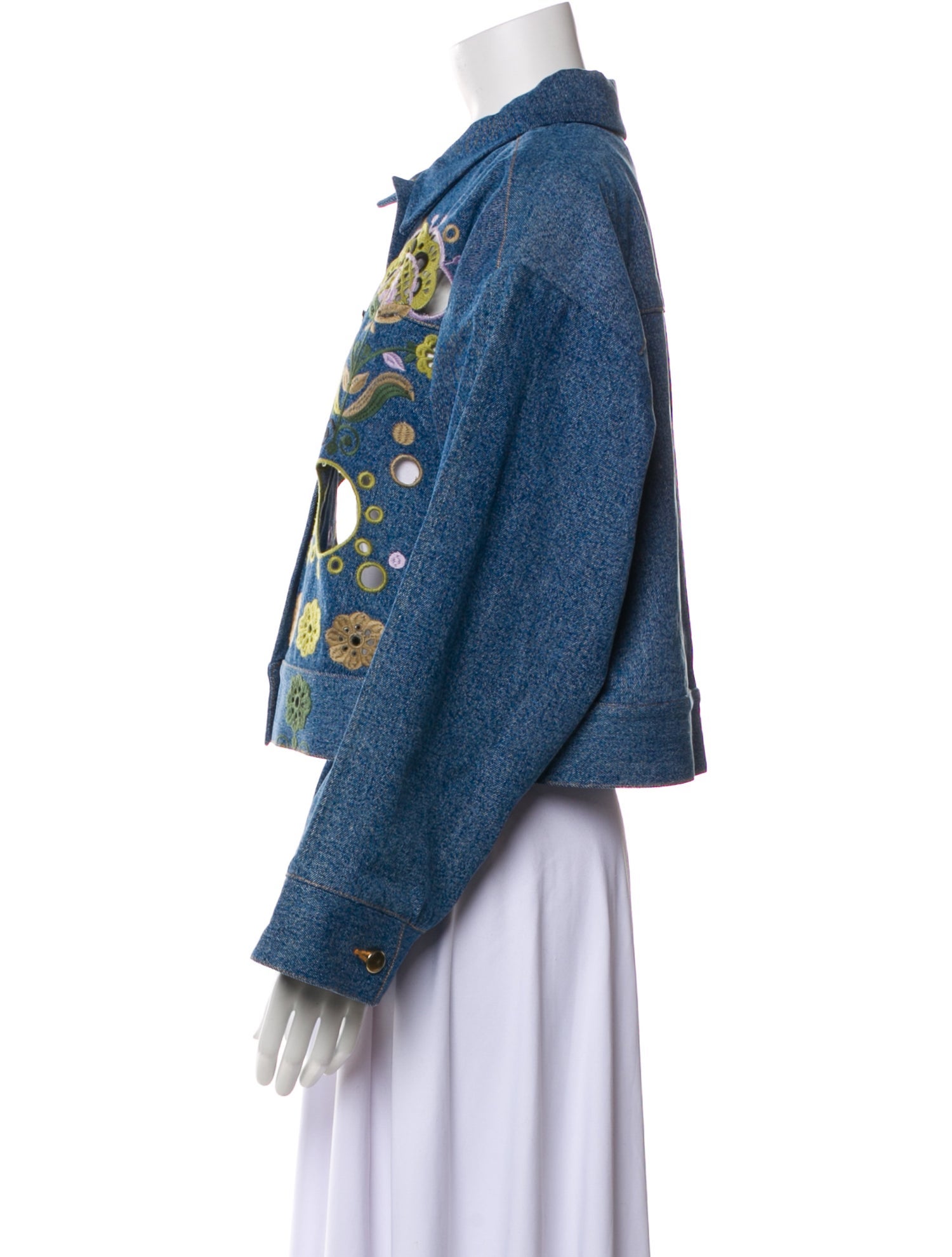 Cynthia Rowley Patterned Denim Jacket